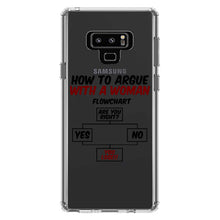 DistinctInk® Clear Shockproof Hybrid Case for Apple iPhone / Samsung Galaxy / Google Pixel - How To Argue With a Woman Flowchart