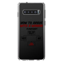 DistinctInk® Clear Shockproof Hybrid Case for Apple iPhone / Samsung Galaxy / Google Pixel - How To Argue With a Woman Flowchart