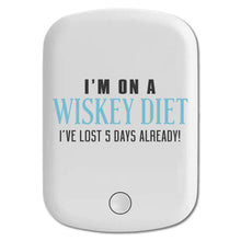 DistinctInk Magnetic Battery Pack, Wireless Portable Charger with USB-C Cable, Compatible with MagSafe iPhone 14 / 13 / 12 Series - I'm on a Whiskey Diet Already Lost 5 Days