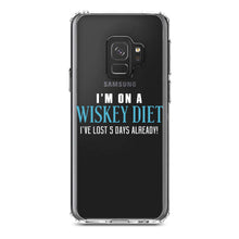 DistinctInk® Clear Shockproof Hybrid Case for Apple iPhone / Samsung Galaxy / Google Pixel - I'm on a Whiskey Diet Already Lost 5 Days