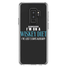 DistinctInk® Clear Shockproof Hybrid Case for Apple iPhone / Samsung Galaxy / Google Pixel - I'm on a Whiskey Diet Already Lost 5 Days