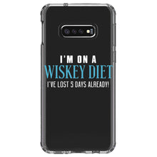 DistinctInk® Clear Shockproof Hybrid Case for Apple iPhone / Samsung Galaxy / Google Pixel - I'm on a Whiskey Diet Already Lost 5 Days