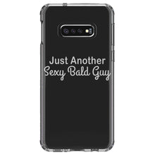 DistinctInk® Clear Shockproof Hybrid Case for Apple iPhone / Samsung Galaxy / Google Pixel - Just Another Sexy Bald Guy