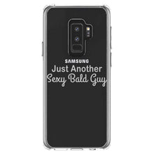 DistinctInk® Clear Shockproof Hybrid Case for Apple iPhone / Samsung Galaxy / Google Pixel - Just Another Sexy Bald Guy