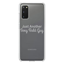 DistinctInk® Clear Shockproof Hybrid Case for Apple iPhone / Samsung Galaxy / Google Pixel - Just Another Sexy Bald Guy