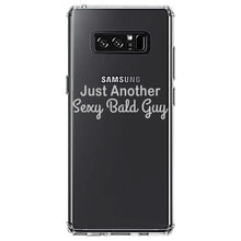 DistinctInk® Clear Shockproof Hybrid Case for Apple iPhone / Samsung Galaxy / Google Pixel - Just Another Sexy Bald Guy