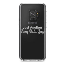 DistinctInk® Clear Shockproof Hybrid Case for Apple iPhone / Samsung Galaxy / Google Pixel - Just Another Sexy Bald Guy