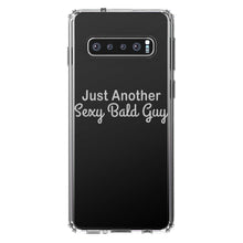 DistinctInk® Clear Shockproof Hybrid Case for Apple iPhone / Samsung Galaxy / Google Pixel - Just Another Sexy Bald Guy