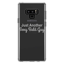 DistinctInk® Clear Shockproof Hybrid Case for Apple iPhone / Samsung Galaxy / Google Pixel - Just Another Sexy Bald Guy