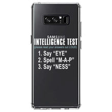 DistinctInk® Clear Shockproof Hybrid Case for Apple iPhone / Samsung Galaxy / Google Pixel - Intelligence Test (I Am A Penis)