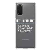 DistinctInk® Clear Shockproof Hybrid Case for Apple iPhone / Samsung Galaxy / Google Pixel - Intelligence Test (I Am A Penis)
