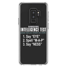 DistinctInk® Clear Shockproof Hybrid Case for Apple iPhone / Samsung Galaxy / Google Pixel - Intelligence Test (I Am A Penis)