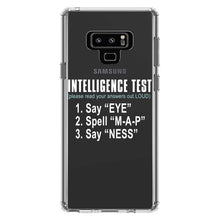 DistinctInk® Clear Shockproof Hybrid Case for Apple iPhone / Samsung Galaxy / Google Pixel - Intelligence Test (I Am A Penis)