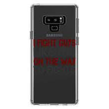 DistinctInk® Clear Shockproof Hybrid Case for Apple iPhone / Samsung Galaxy / Google Pixel - I Fight Guys Like You On The Way to Fights