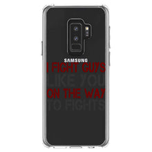 DistinctInk® Clear Shockproof Hybrid Case for Apple iPhone / Samsung Galaxy / Google Pixel - I Fight Guys Like You On The Way to Fights