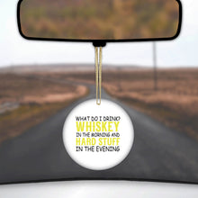 Whiskey in the Morning, Hard Stuff Evening Ceramic Ornament