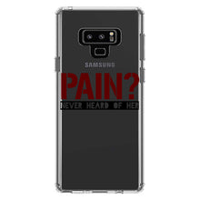DistinctInk® Clear Shockproof Hybrid Case for Apple iPhone / Samsung Galaxy / Google Pixel - Pain?  Never Heard of Her