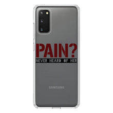 DistinctInk® Clear Shockproof Hybrid Case for Apple iPhone / Samsung Galaxy / Google Pixel - Pain?  Never Heard of Her