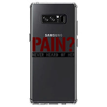 DistinctInk® Clear Shockproof Hybrid Case for Apple iPhone / Samsung Galaxy / Google Pixel - Pain?  Never Heard of Her
