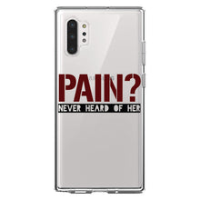 DistinctInk® Clear Shockproof Hybrid Case for Apple iPhone / Samsung Galaxy / Google Pixel - Pain?  Never Heard of Her