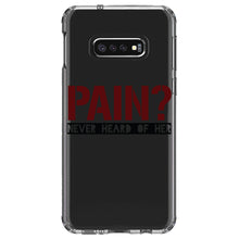 DistinctInk® Clear Shockproof Hybrid Case for Apple iPhone / Samsung Galaxy / Google Pixel - Pain?  Never Heard of Her
