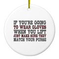 Match Your Purse Ceramic Ornament