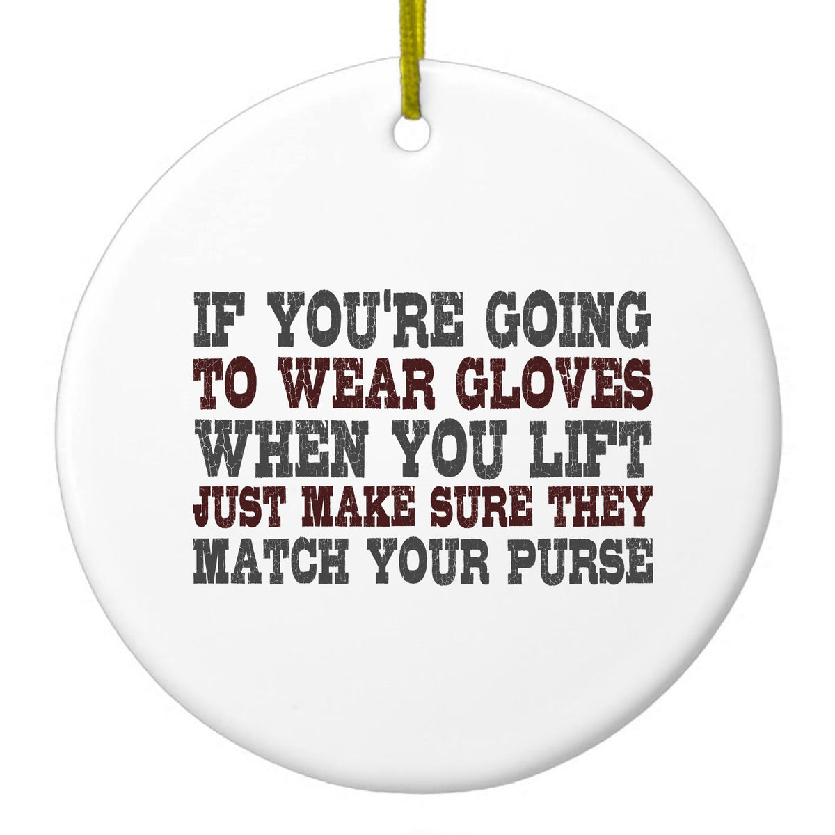 Match Your Purse Ceramic Ornament