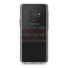 DistinctInk® Clear Shockproof Hybrid Case for Apple iPhone / Samsung Galaxy / Google Pixel - Wear Gloves When You Lift - Match Your Purse