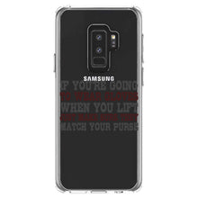DistinctInk® Clear Shockproof Hybrid Case for Apple iPhone / Samsung Galaxy / Google Pixel - Wear Gloves When You Lift - Match Your Purse