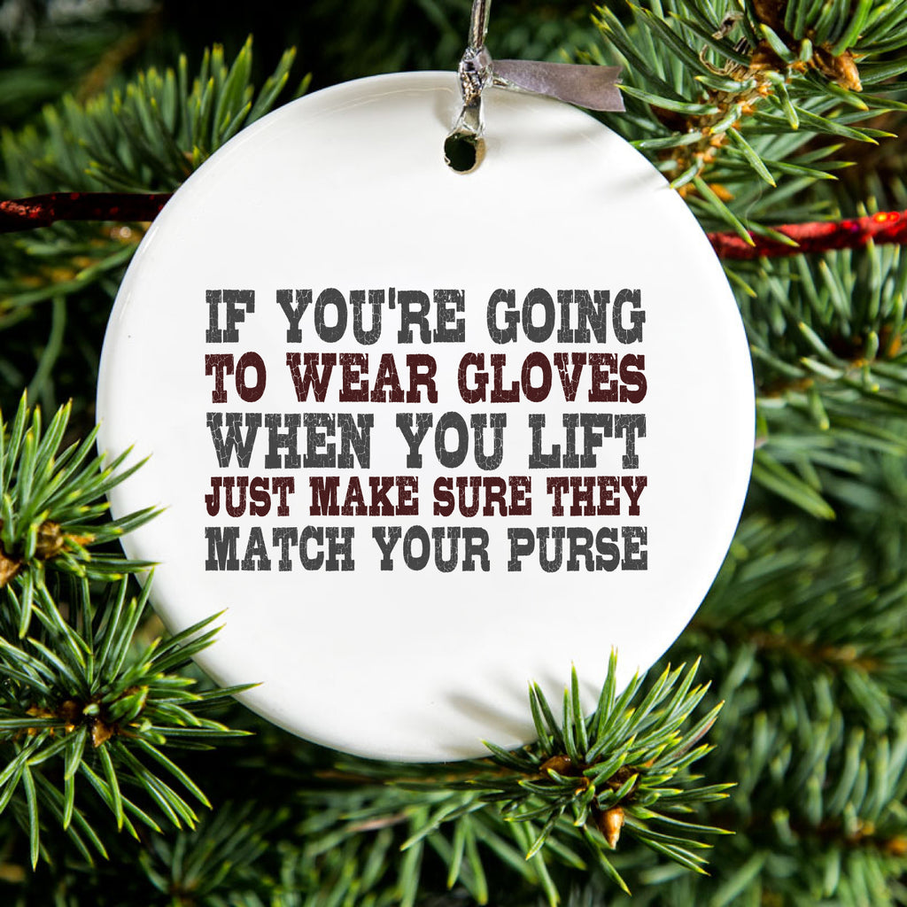 Match Your Purse Ceramic Ornament, view 2
