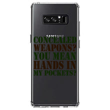 DistinctInk® Clear Shockproof Hybrid Case for Apple iPhone / Samsung Galaxy / Google Pixel - Concealed Weapons?  Hands in My Pockets?