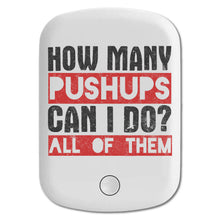 DistinctInk Magnetic Battery Pack, Wireless Portable Charger with USB-C Cable, Compatible with MagSafe iPhone 14 / 13 / 12 Series - How Many Pushups?  All of Them