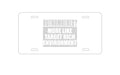 Custom Aluminum Decorative Vanity Front License Plate - Outnumbered? Target Rich Environment