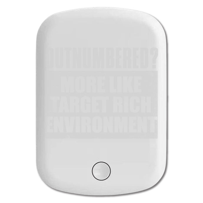 DistinctInk Magnetic Battery Pack, Wireless Portable Charger with USB-C Cable, Compatible with MagSafe iPhone 14 / 13 / 12 Series - Outnumbered?  Target Rich Environment