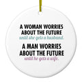 Worries About the Future Until Married Ceramic Ornament