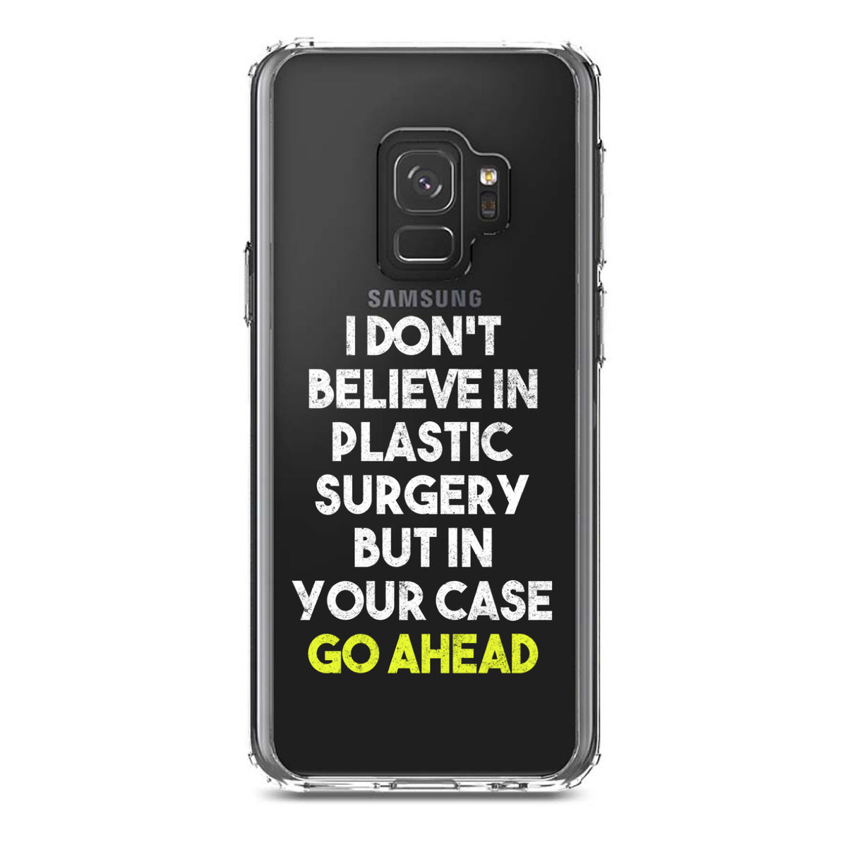 Don't Believe in Plastic Surgery But Go Ahead Clear Shockproof iPhone Case, view 19