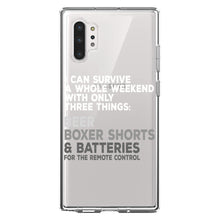 DistinctInk® Clear Shockproof Hybrid Case for Apple iPhone / Samsung Galaxy / Google Pixel - Can Survive with Only Beer Boxers Batteries