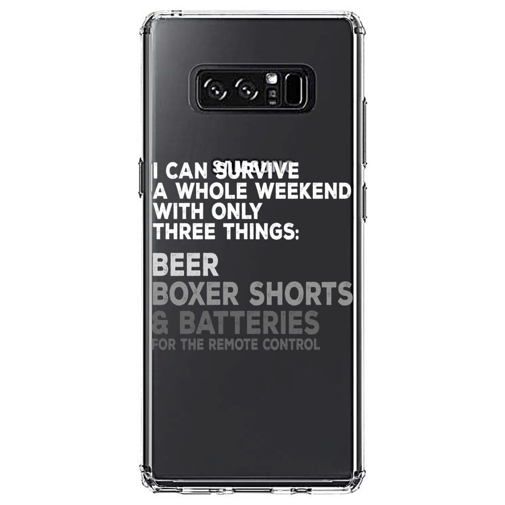 Can Survive with Only Beer Boxers Batteries Clear Shockproof iPhone Case, view 12