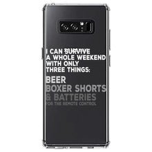 DistinctInk® Clear Shockproof Hybrid Case for Apple iPhone / Samsung Galaxy / Google Pixel - Can Survive with Only Beer Boxers Batteries