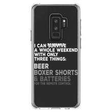 DistinctInk® Clear Shockproof Hybrid Case for Apple iPhone / Samsung Galaxy / Google Pixel - Can Survive with Only Beer Boxers Batteries