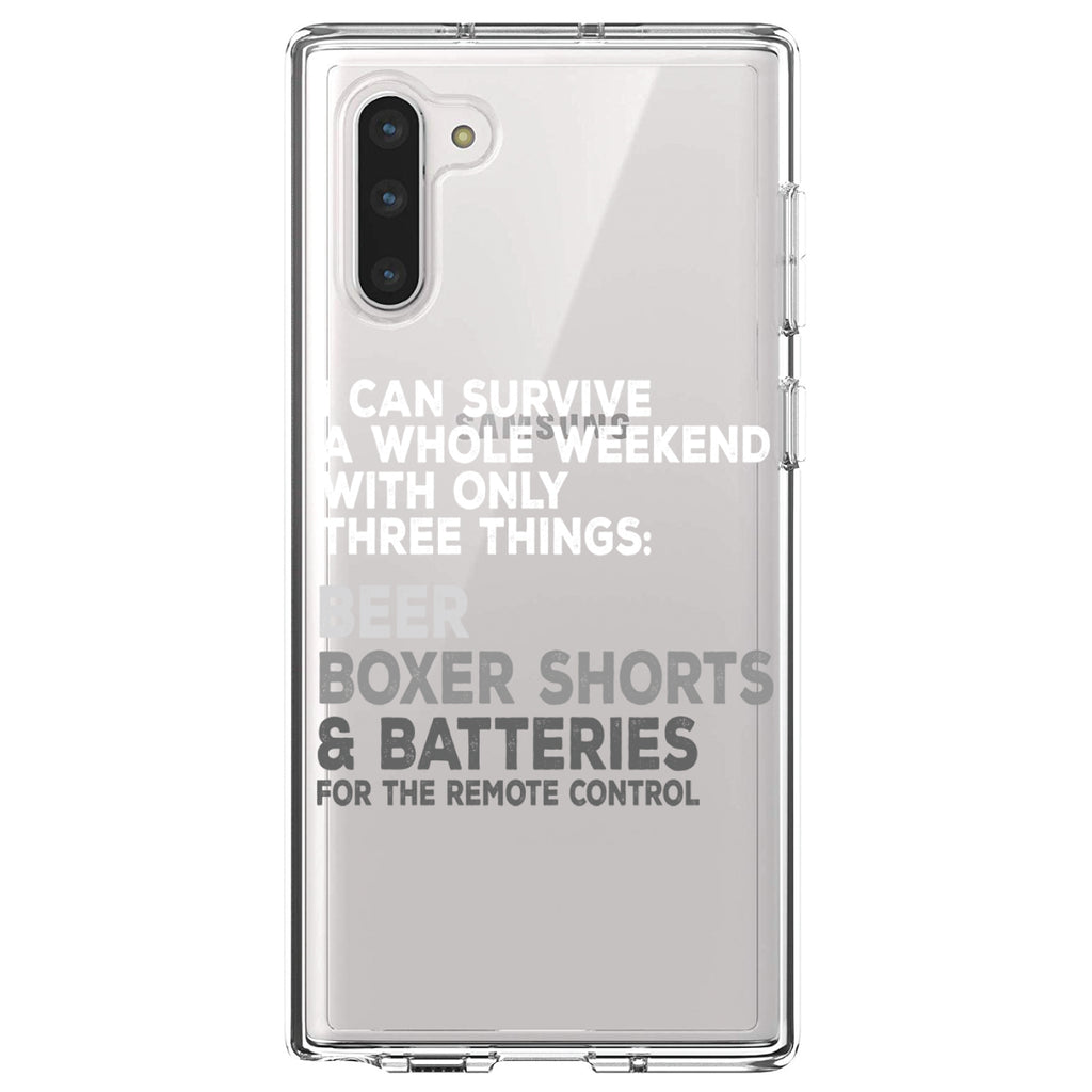 Can Survive with Only Beer Boxers Batteries Clear Shockproof iPhone Case, view 9