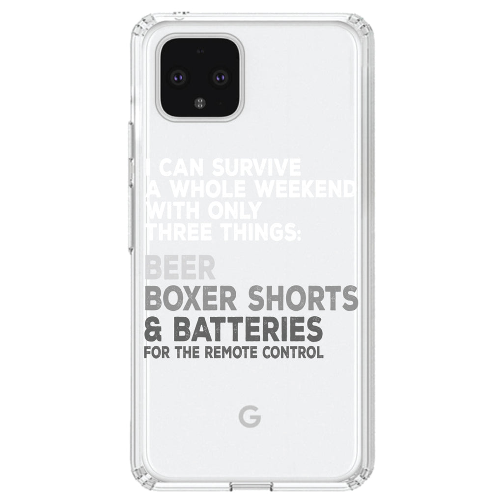 Can Survive with Only Beer Boxers Batteries Clear Shockproof iPhone Case, view 24