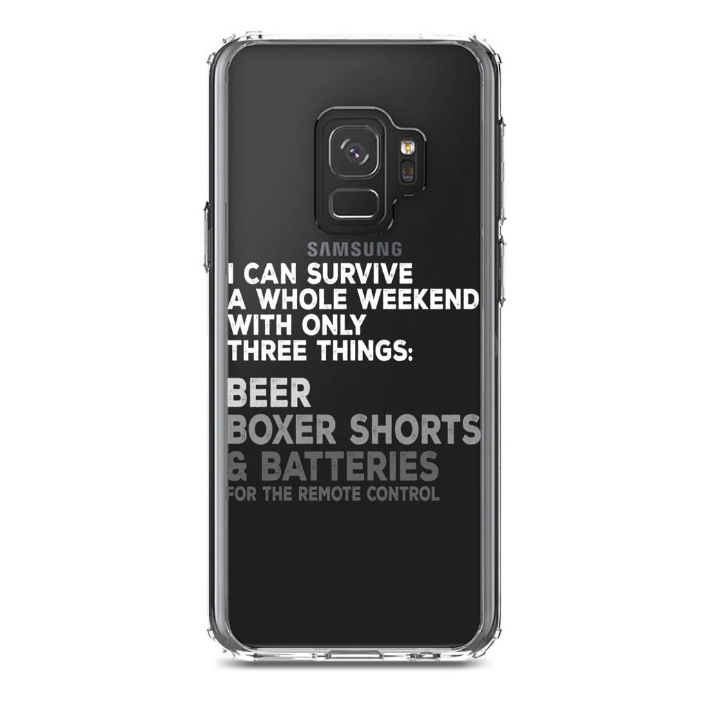 Can Survive with Only Beer Boxers Batteries Clear Shockproof iPhone Case, view 19