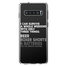 DistinctInk® Clear Shockproof Hybrid Case for Apple iPhone / Samsung Galaxy / Google Pixel - Can Survive with Only Beer Boxers Batteries