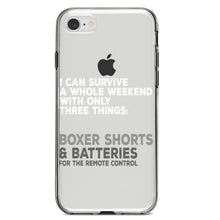 DistinctInk® Clear Shockproof Hybrid Case for Apple iPhone / Samsung Galaxy / Google Pixel - Can Survive with Only Beer Boxers Batteries