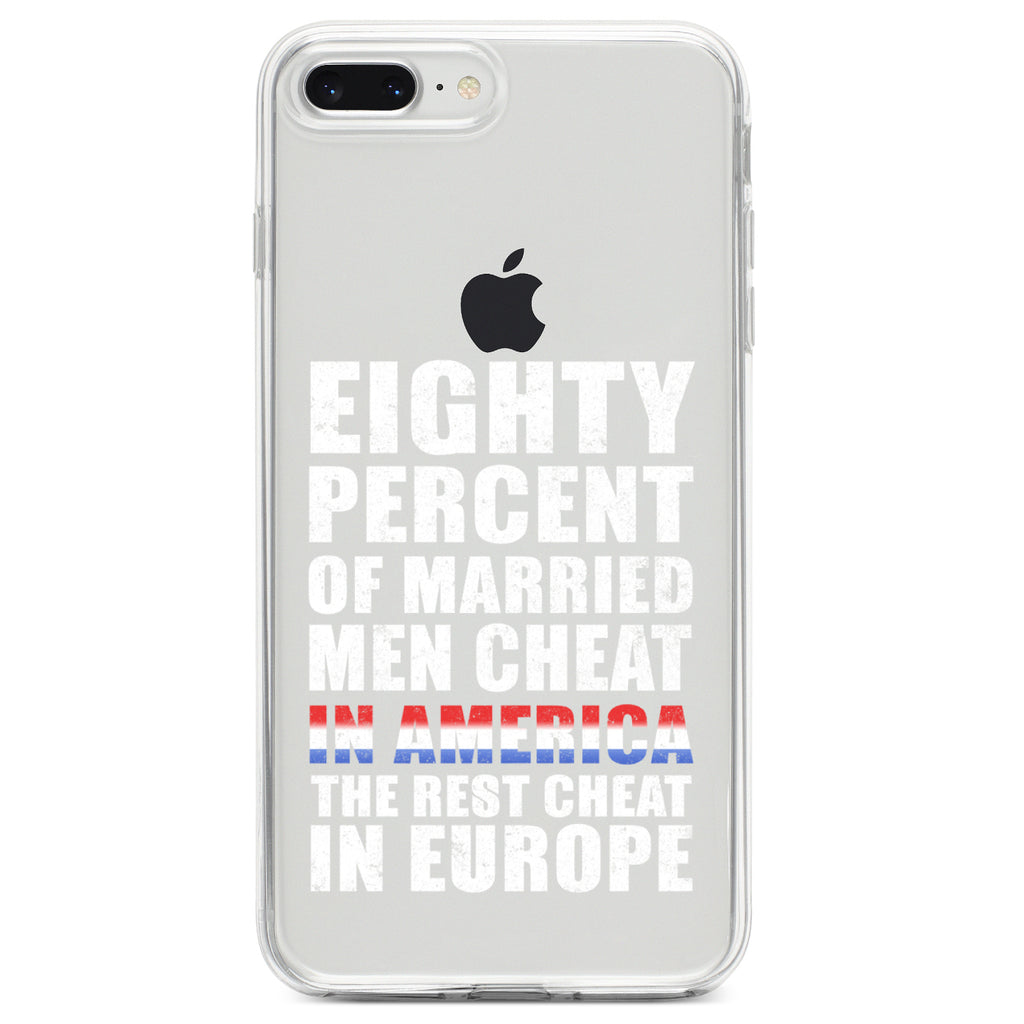 Married Men Cheat in America Clear Shockproof iPhone Case, view 6