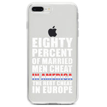 DistinctInk® Clear Shockproof Hybrid Case for Apple iPhone / Samsung Galaxy / Google Pixel - Married Men Cheat in America
