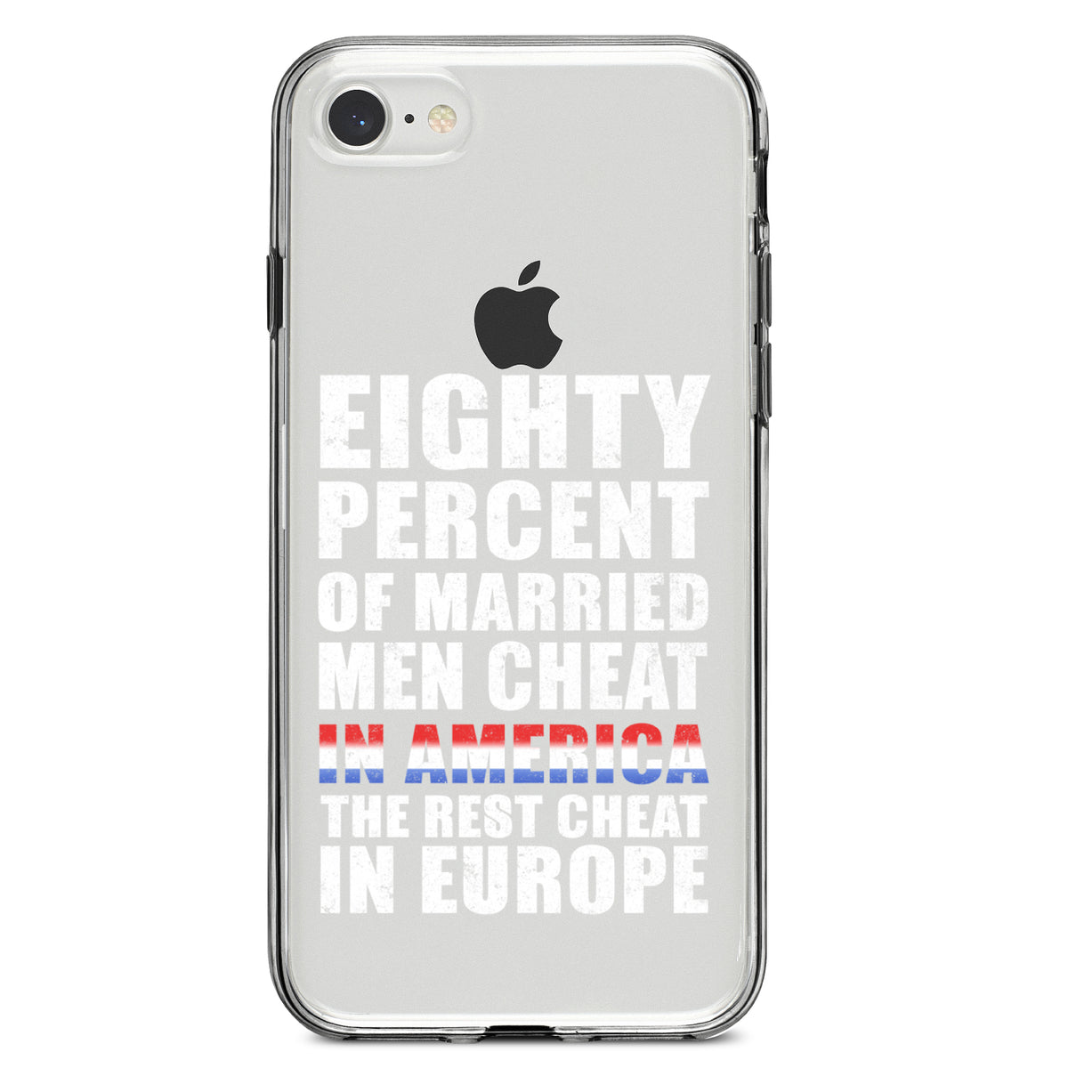 Married Men Cheat in America Clear Shockproof iPhone Case, view 5