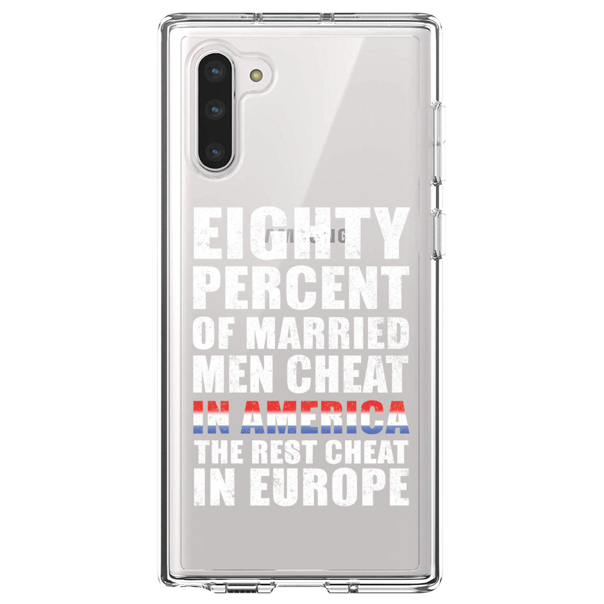 Married Men Cheat in America Clear Shockproof iPhone Case, view 9