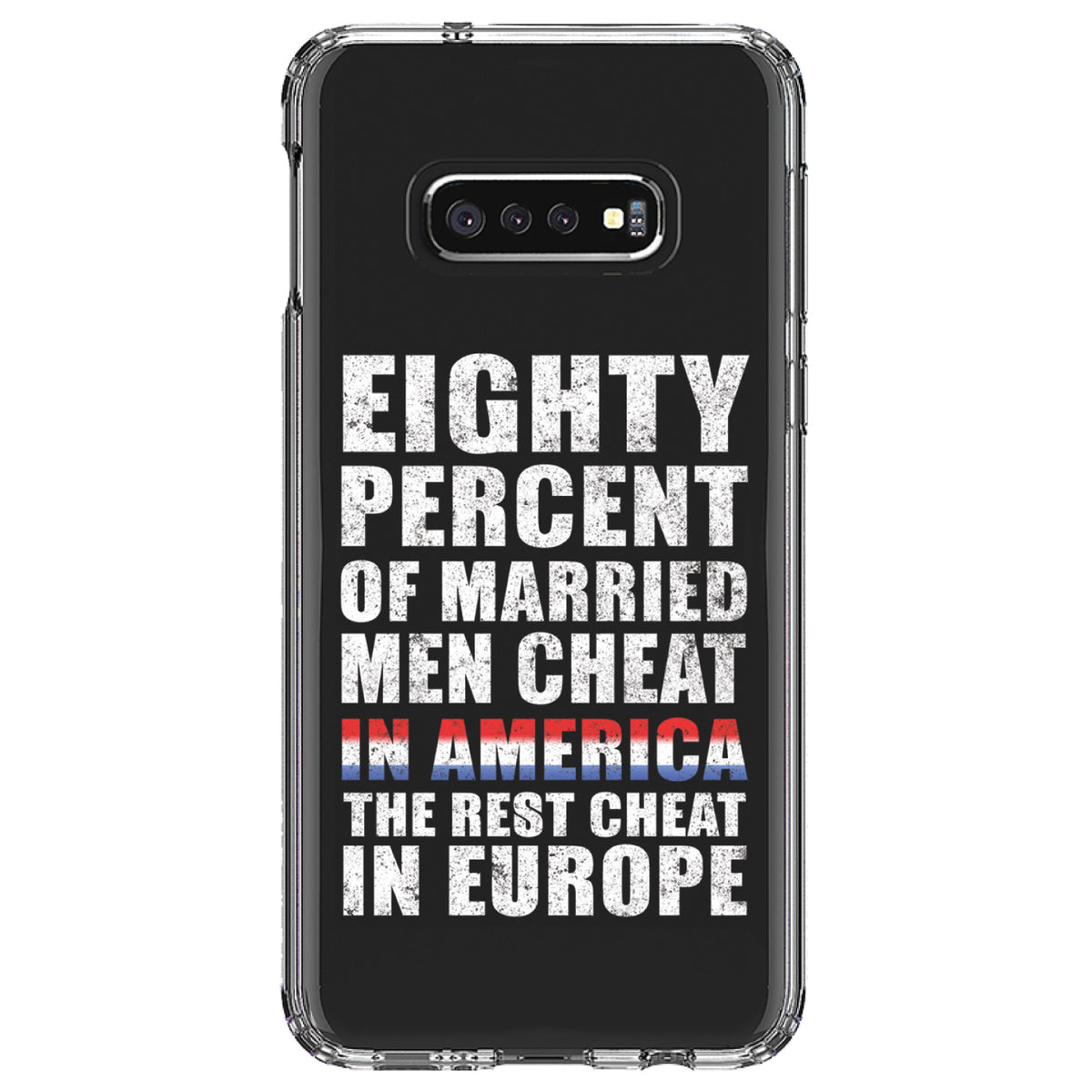 Married Men Cheat in America Clear Shockproof iPhone Case, view 18